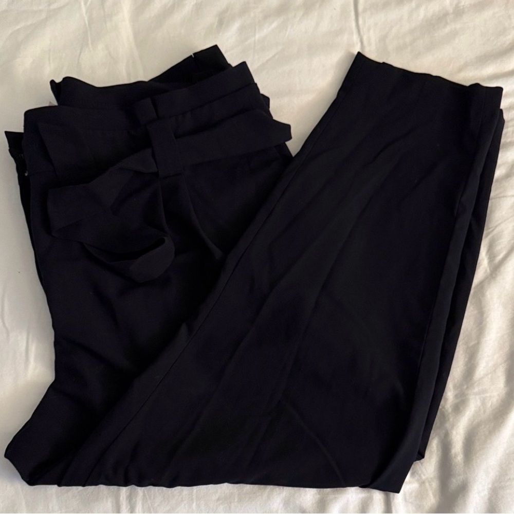 Calvin Klein Dark Blue Paperbag Pants